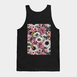 Flower mix and moths Tank Top